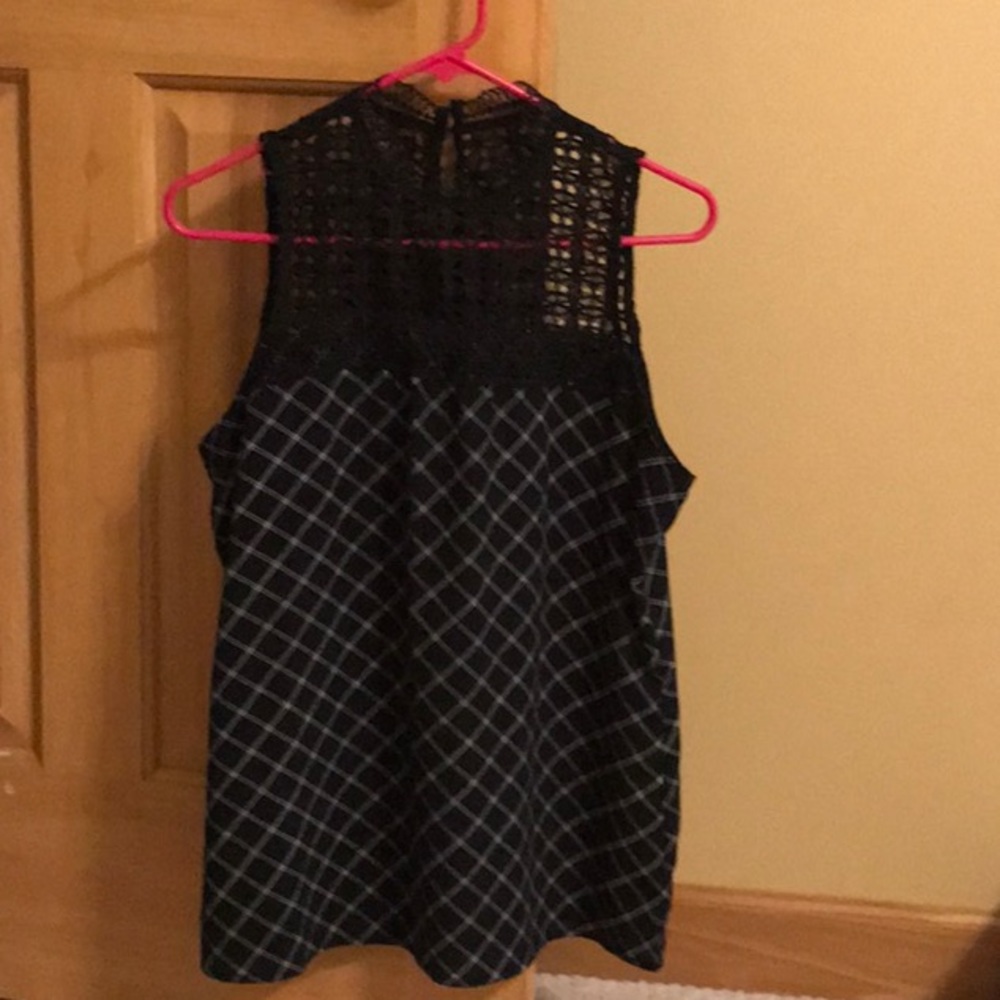 Maurice lace/nylon sleeveless top - Size M